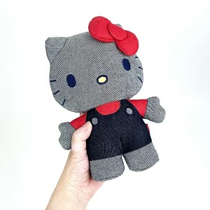 Sanrio HelloKitty EDWIN牛仔布公仔