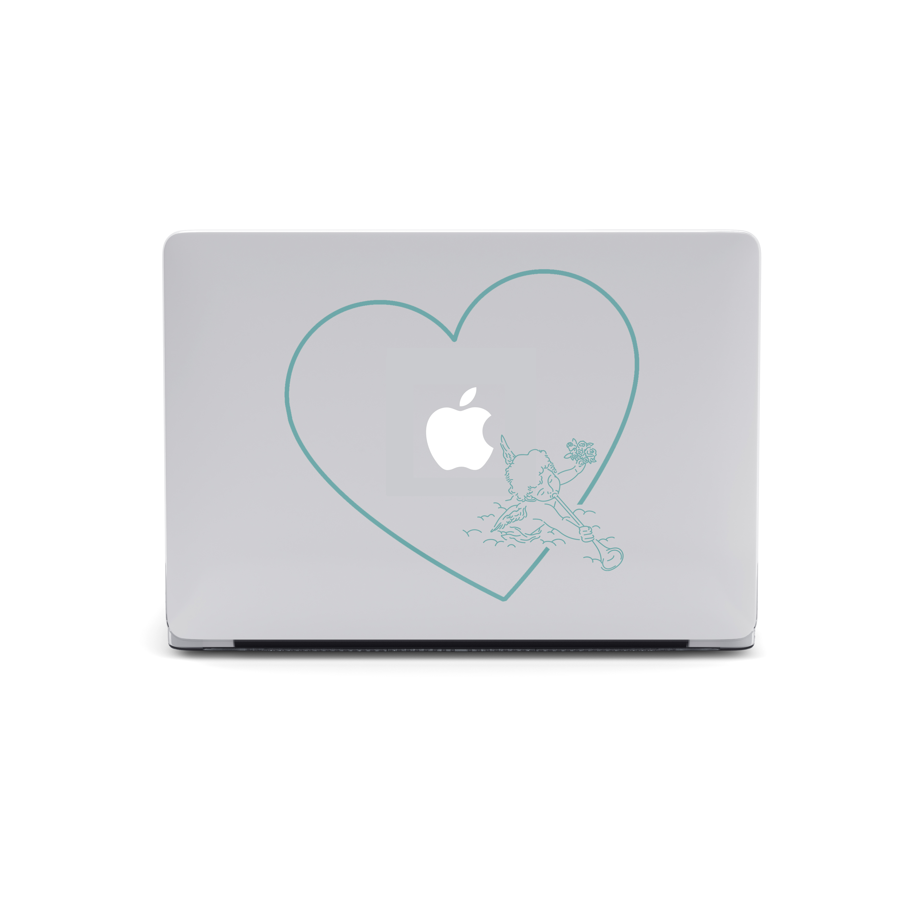 【Cupid's Love (Mint)】Transparent MacBook Protective Case