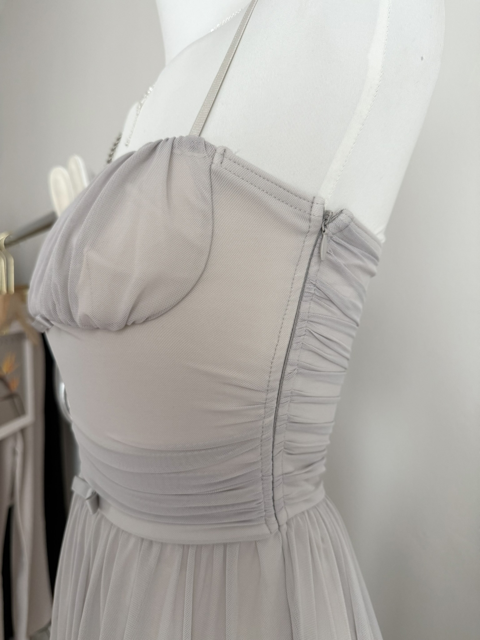 Bruna Maxi Dress | Light Grey