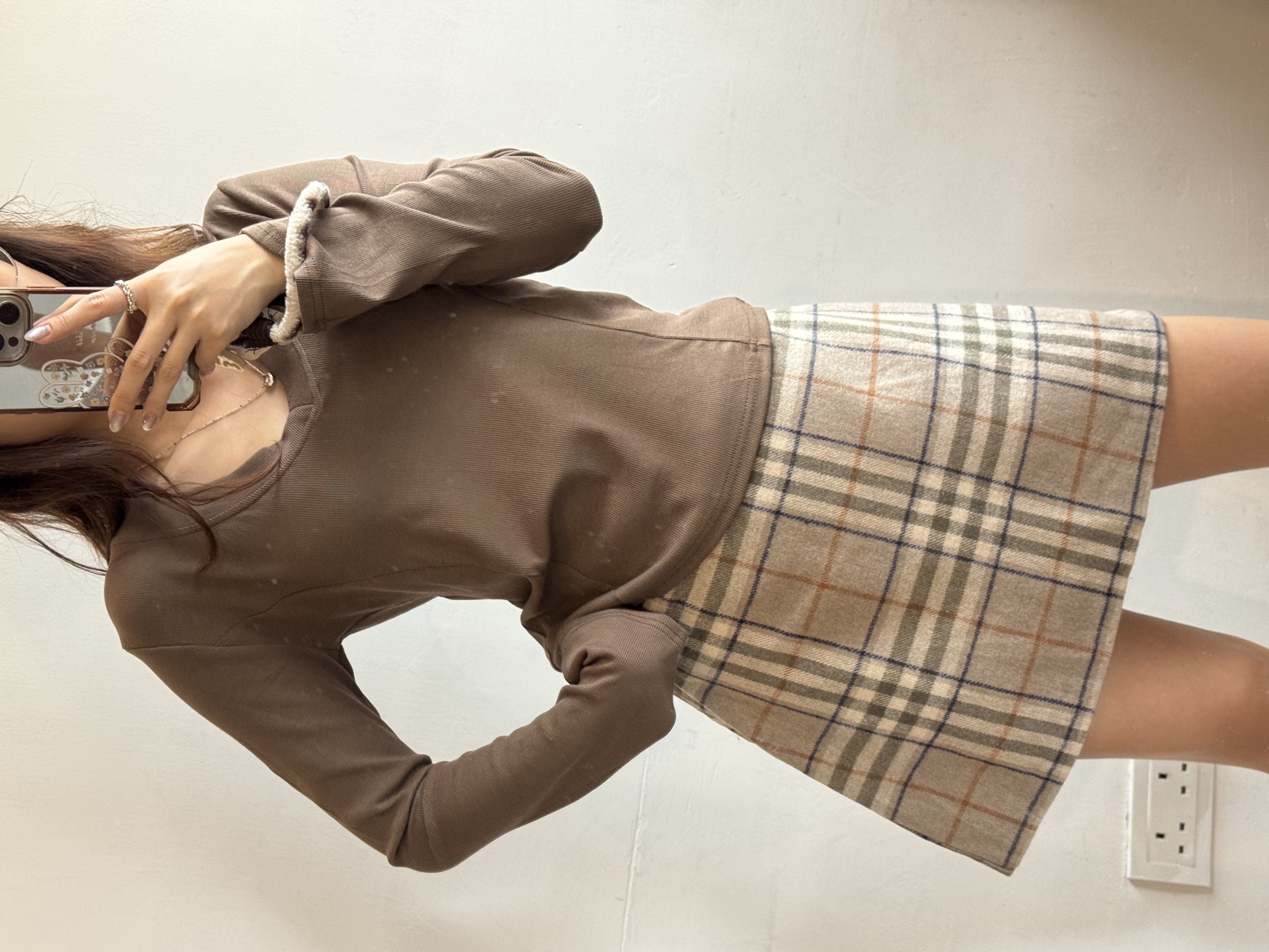 特價 假belt 格仔裙褲