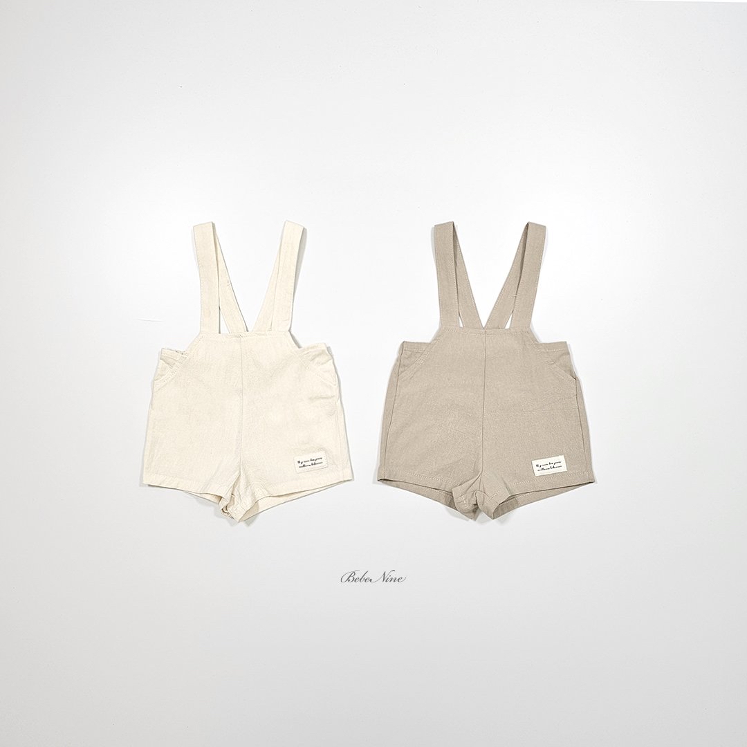 ☀️預訂 韓國直送☀️🇰🇷Bebenine兩色標籤純棉吊帶連身短褲