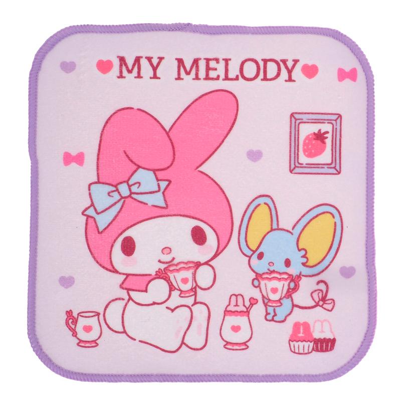My Melody Mini Towel Set (2 pcs./ packs) w/ Plastic Tube 迷你方巾(2條裝)連膠樽