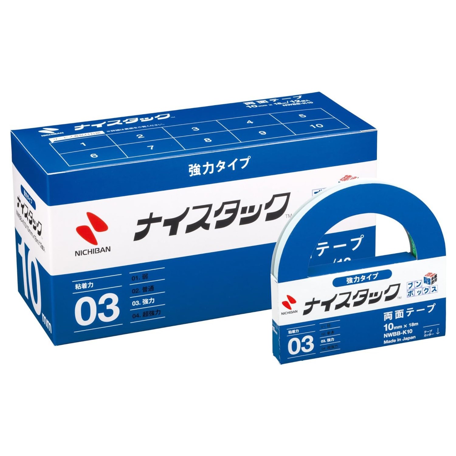 🔥🔥【日本製《NICHIBAN》大卷強力雙面膠紙 (15mm x 18m)】12卷裝
