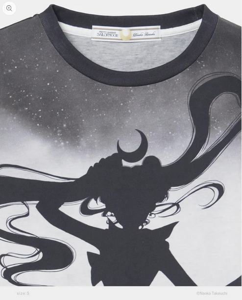 《Pre-Order》Sailor Moon silhouette (bijou) T-shirt｜tanakadaisuke X Pretty Guardians Sailor Moon (26S46-P)