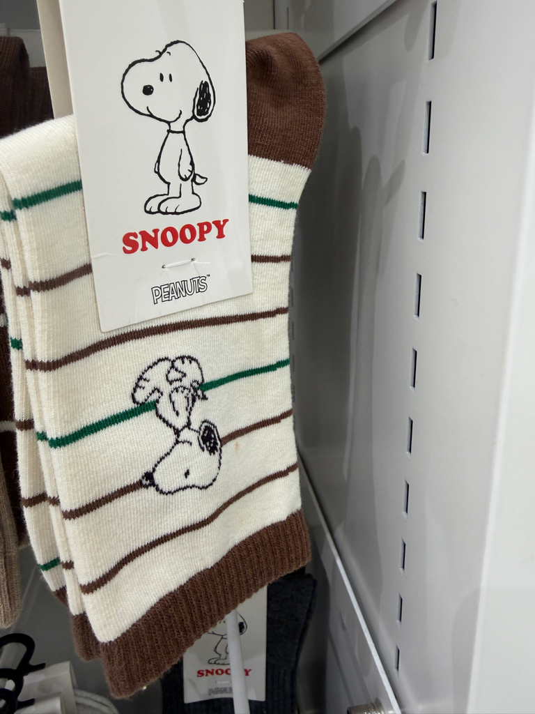 Snoopy Mid Calf Socks 22-24cm