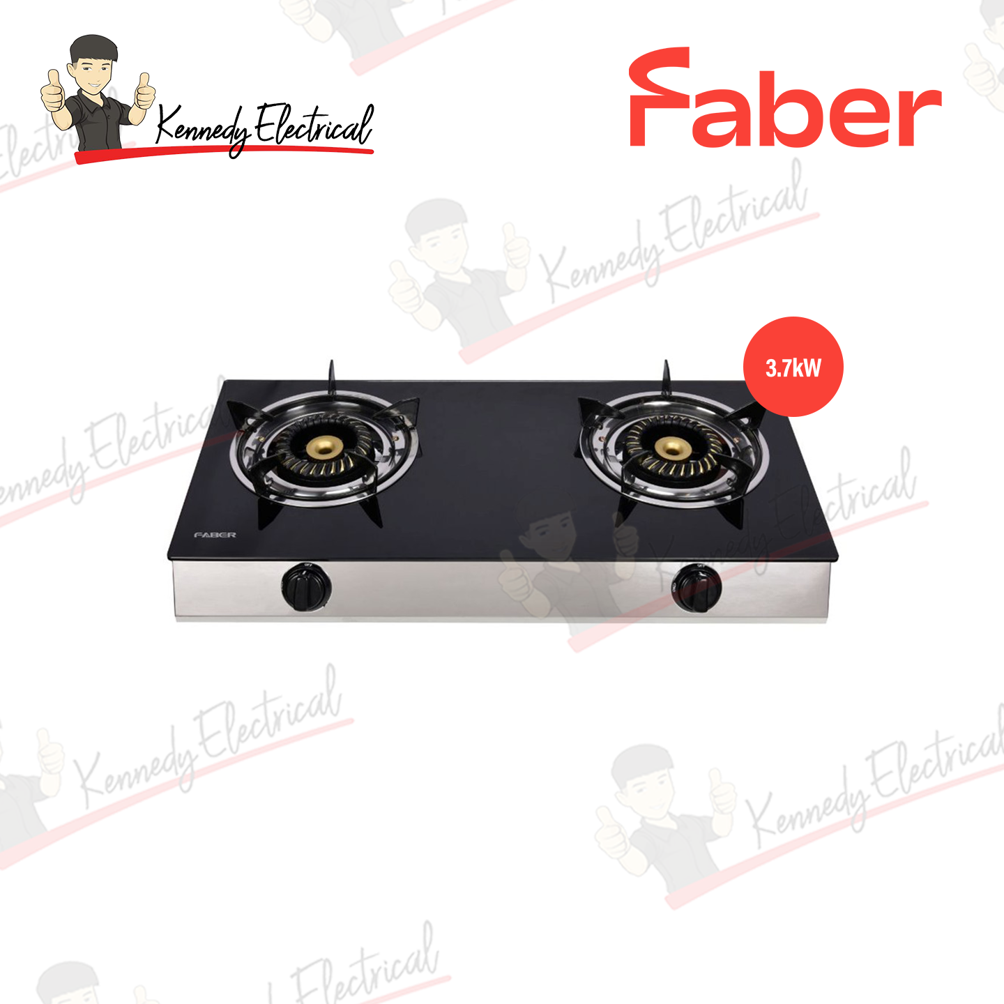 Faber 7.4Kw Tempering Glass Top Gas Stove GL2120