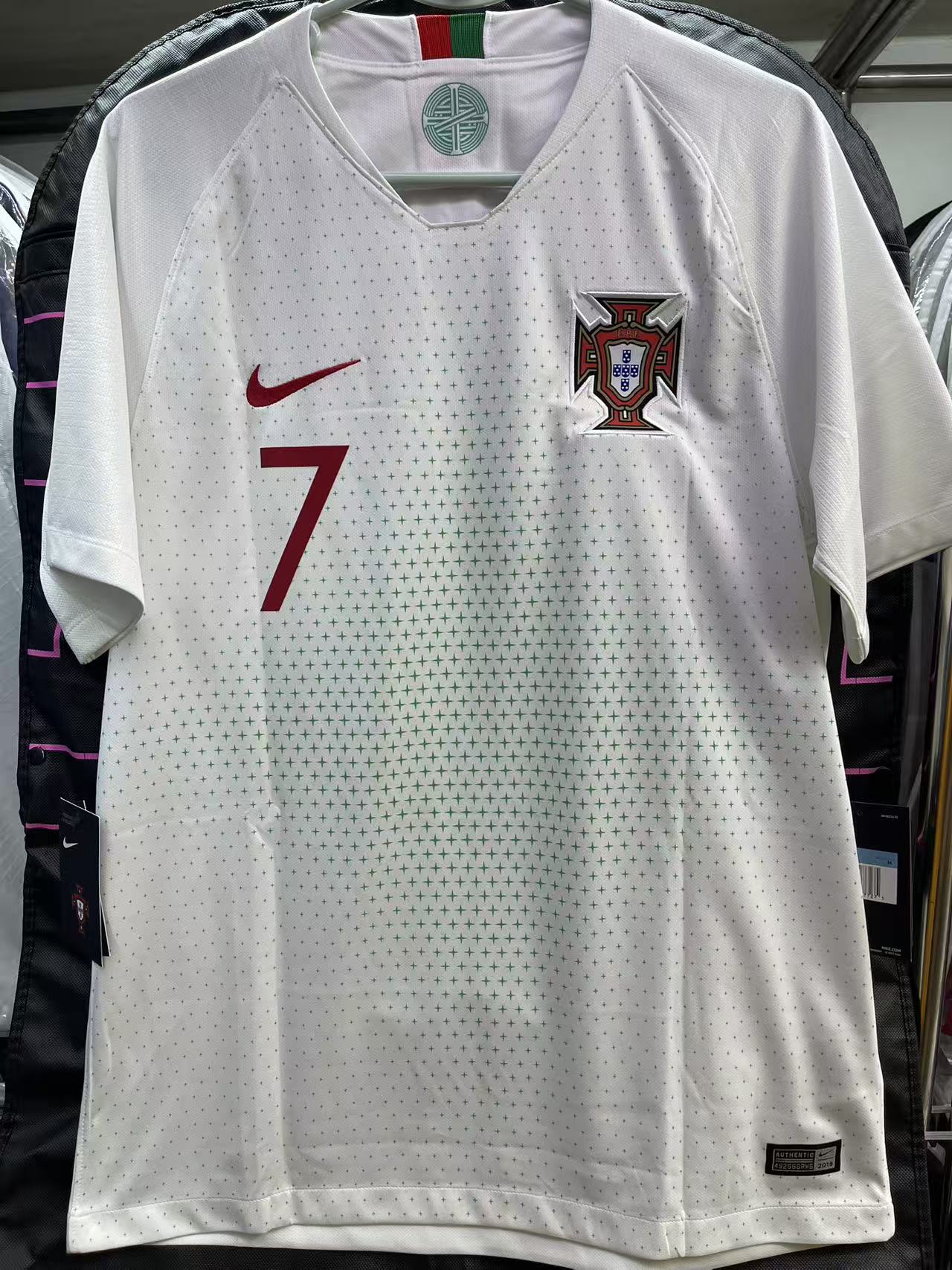 2018 Portugal Away Shirt #7 RONALDO Size M "BNWT"
