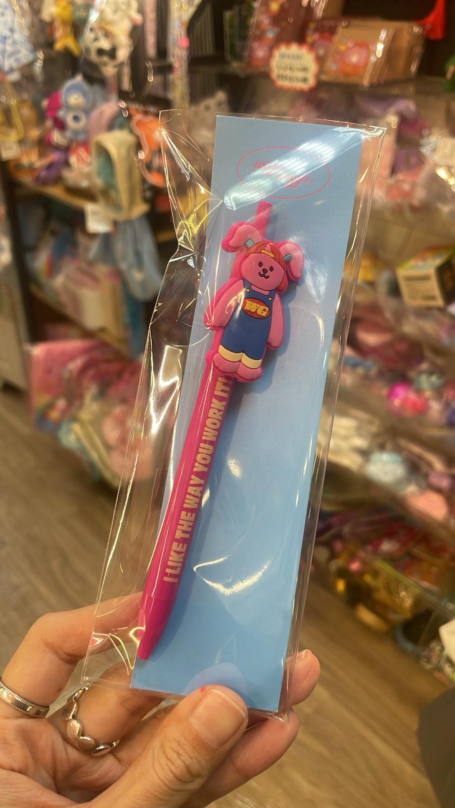 可愛卡通造型原子筆 - 「我喜歡你工作的方式！」