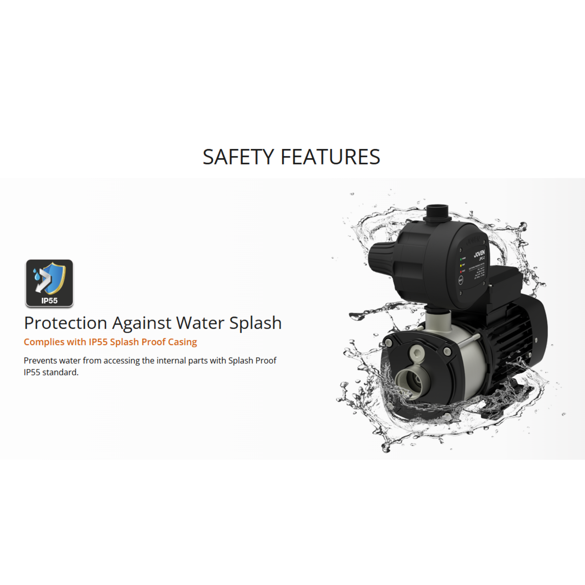 Joven Water Pump 1.0Hp Stainless Steel Automatic Water Pump (JHP 4-40)