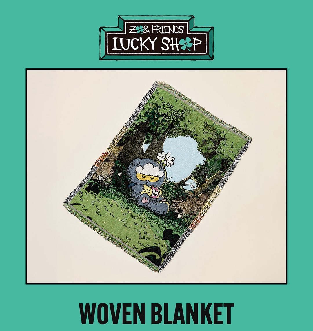 📦訂購 韓國代購 ZO&FRIENDS ZOA WOVEN BLANKET 灰貓編織毯