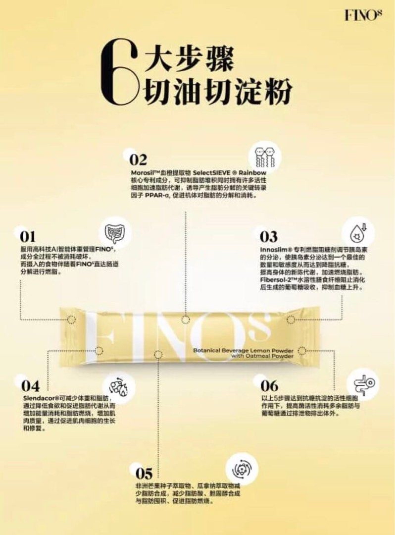 馬來西亞🇲🇾🍋FINOs 三切瘦身素 (1盒15包)