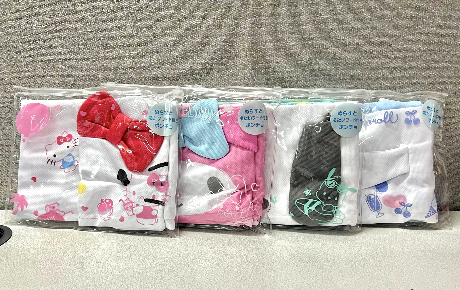 🎌日本直送🎌Sanrio 卡通 涼感斗篷帽 防曬衣 速乾透氣涼感 戶外遮陽