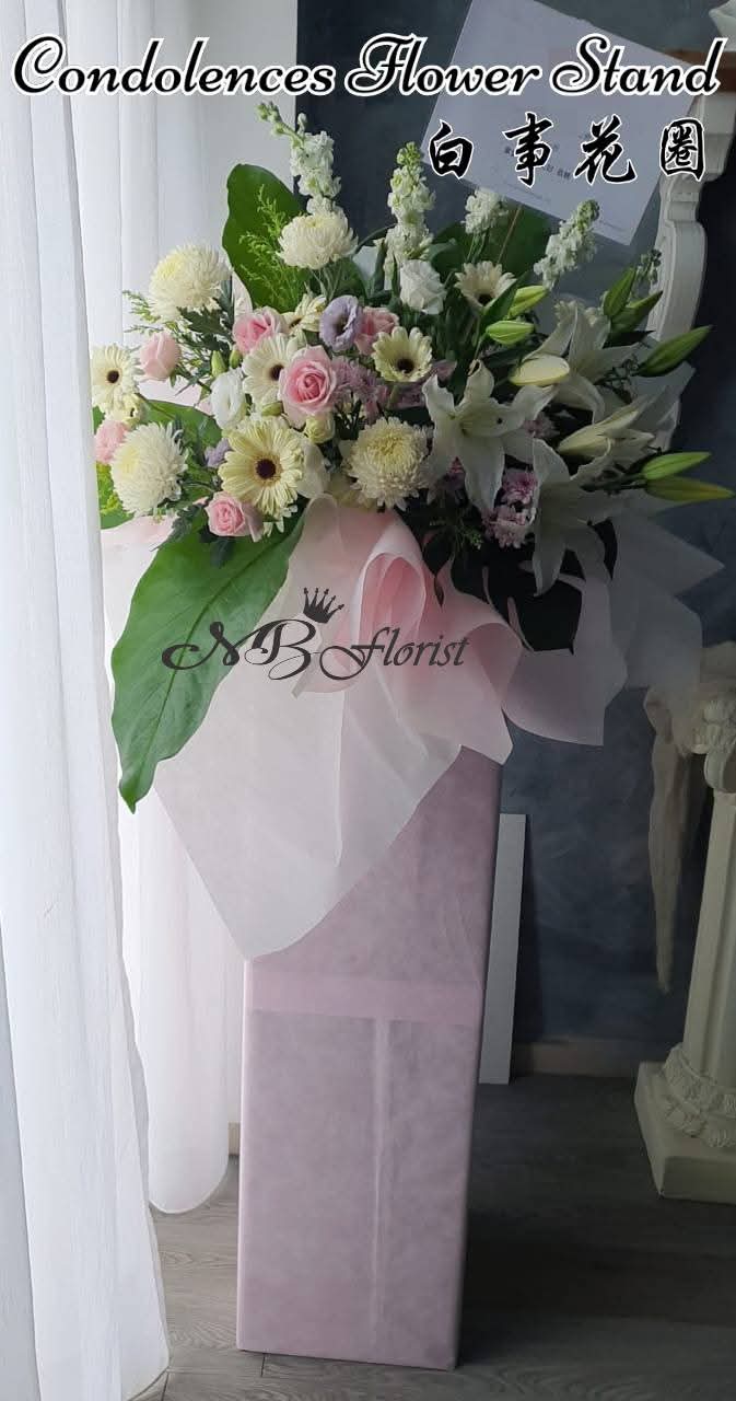 白事花圈  Condolences Flower Stand 往生花架