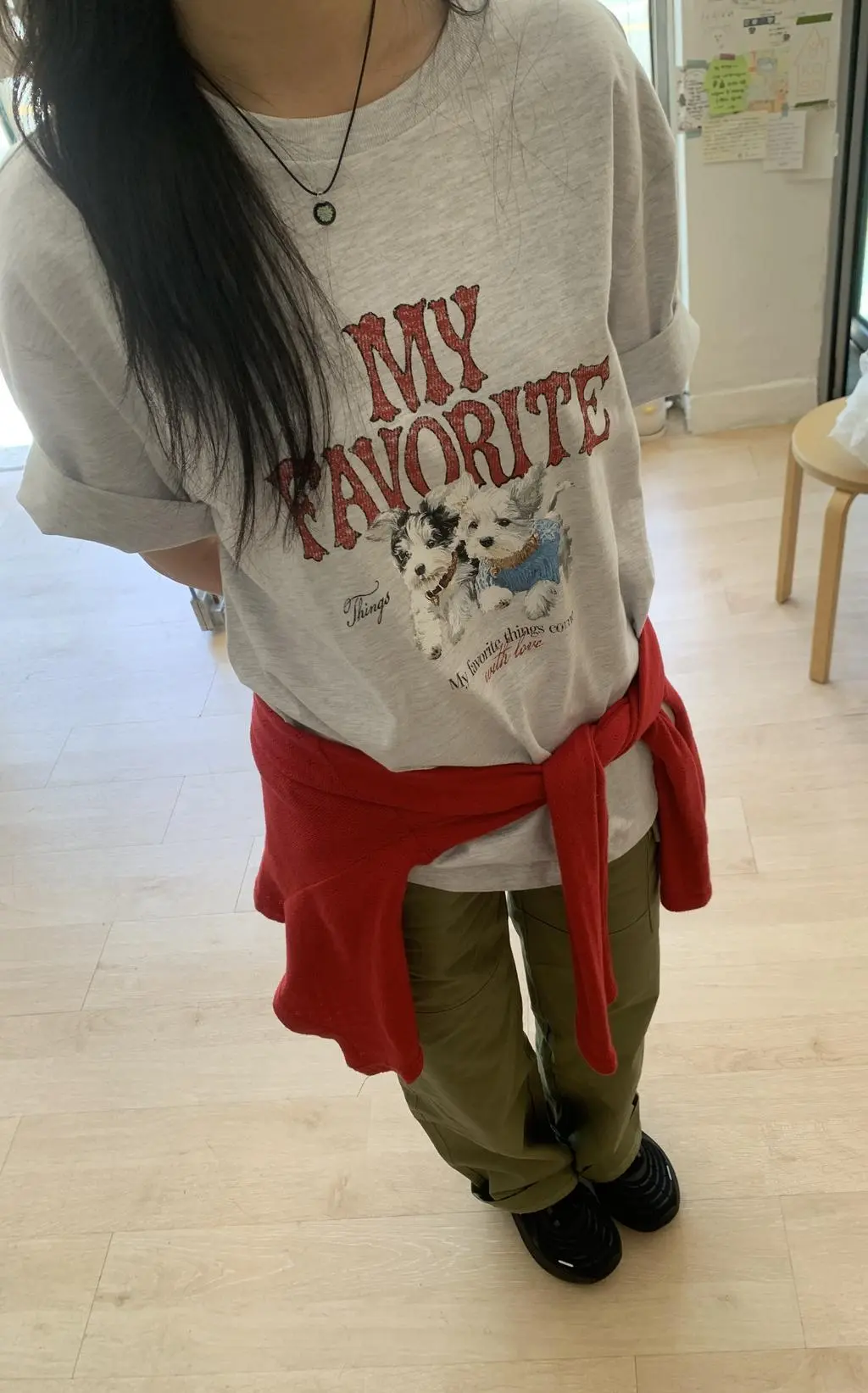 FILA Korea MY Favorite Puppy Tee⁠ 🐶(Uni Semi-Over Fit)