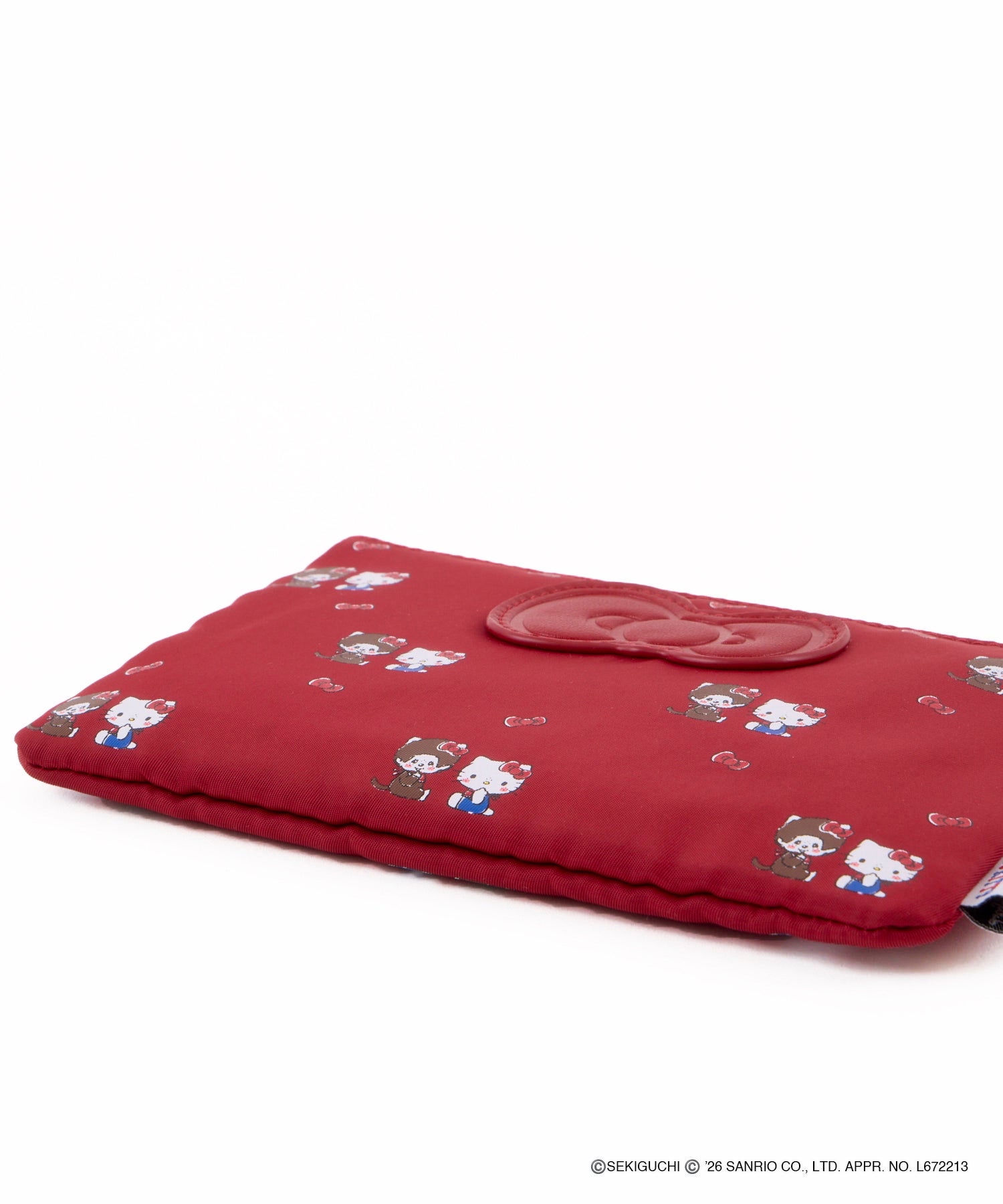 🎀【預訂】Monchhichi × Hello Kitty Pattern Pouch B