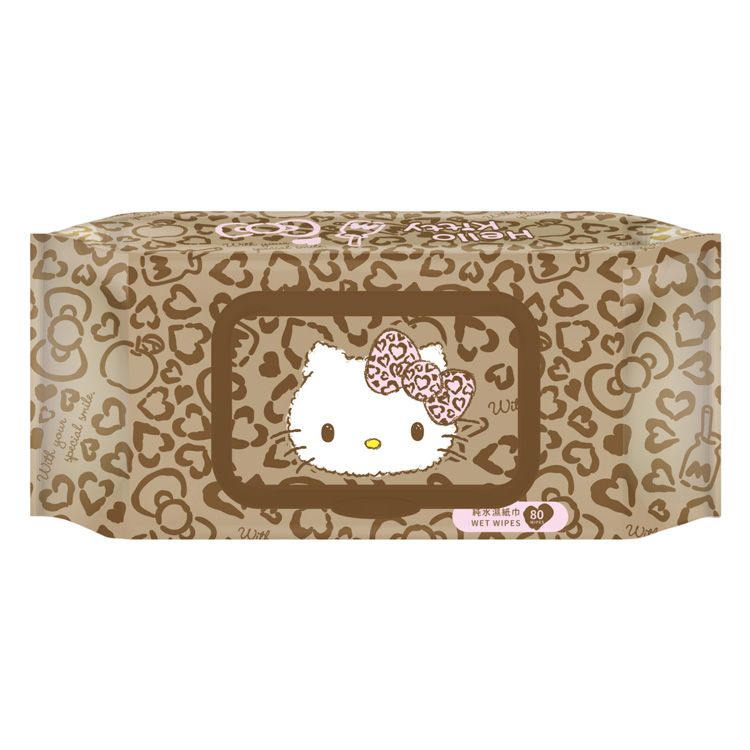 【台灣】Kitty 純水濕紙巾（80抽）