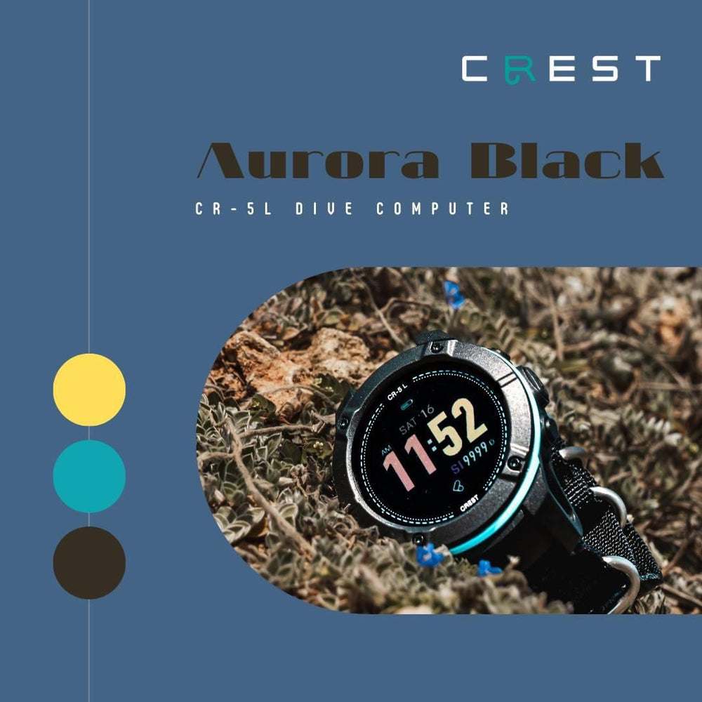 CREST CR-5L 潛水電腦錶｜75g輕量 GPS潛點記錄｜MobiDealerHK