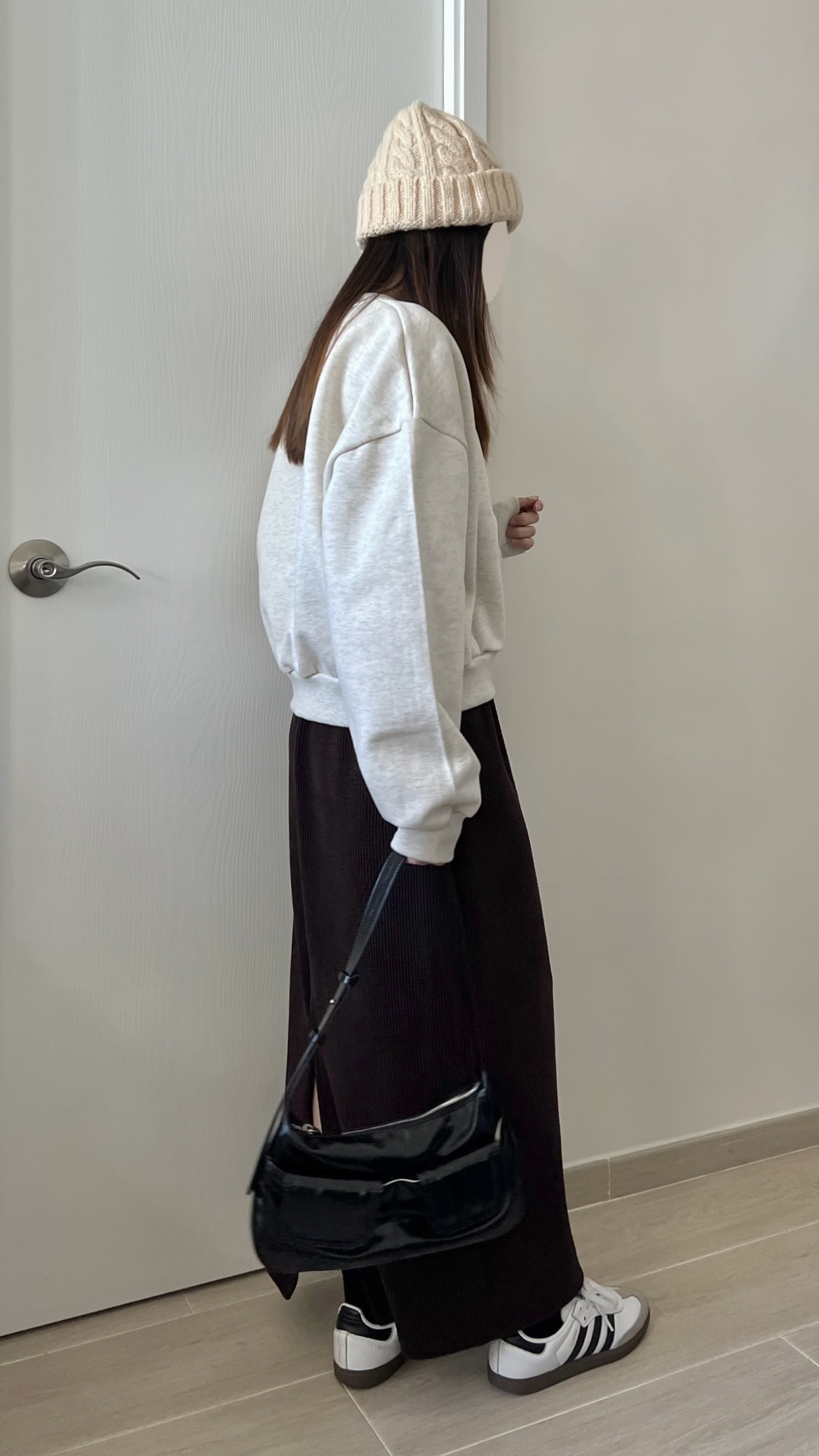 厚實直筒長裙 免熨