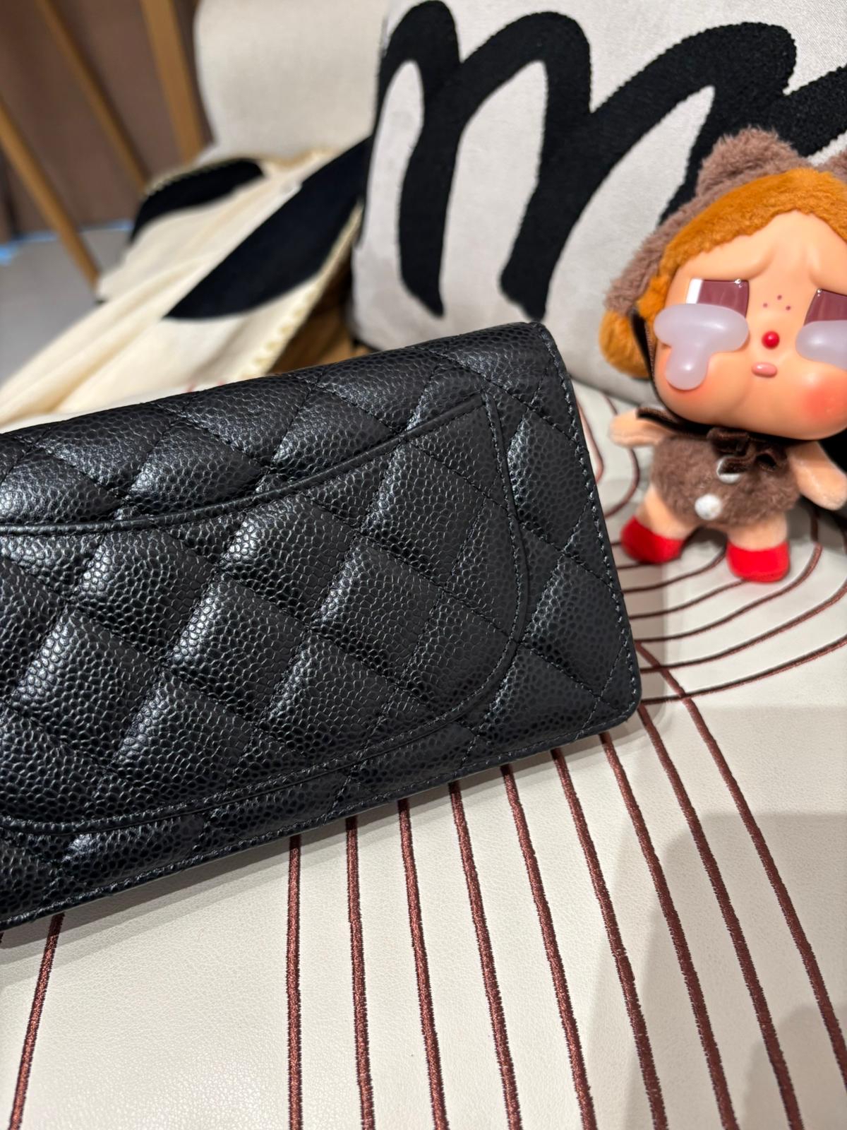 Chanel Wallet 黑色荔枝牛皮 100%Authentic, 95%New ✅25貼✅box
