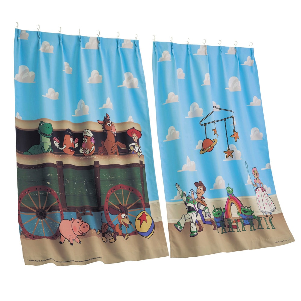🆕【⭐訂購⭐】 🇯🇵日本直送🌀 #ToyStory  遮光隔熱 #窗簾  (2枚組) 🌀 [ELFD-0203] [260727]