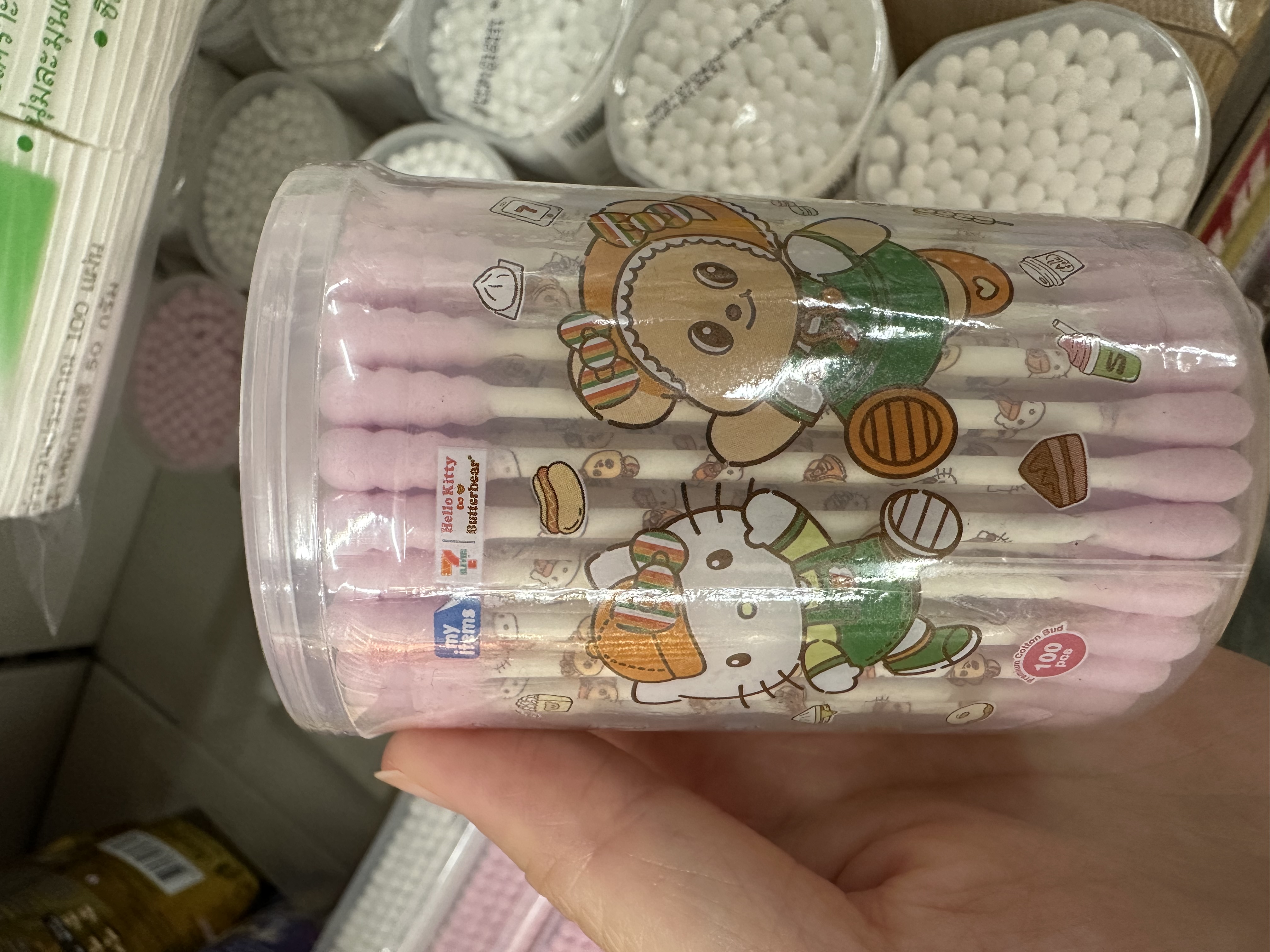 7-11 x Butter Bear 棉花棒 100入