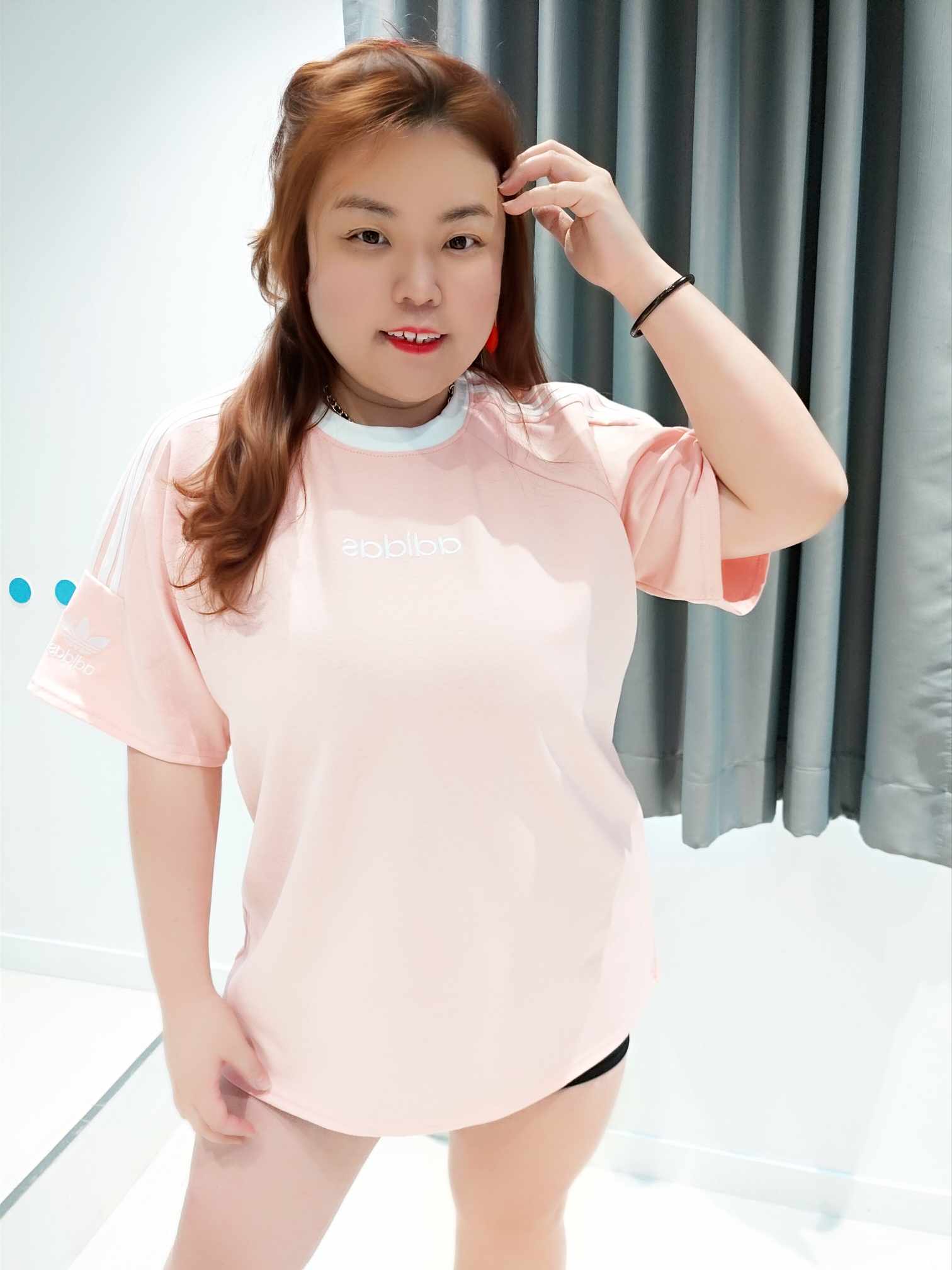 YCA07 25169 ADS拼色圆领大T