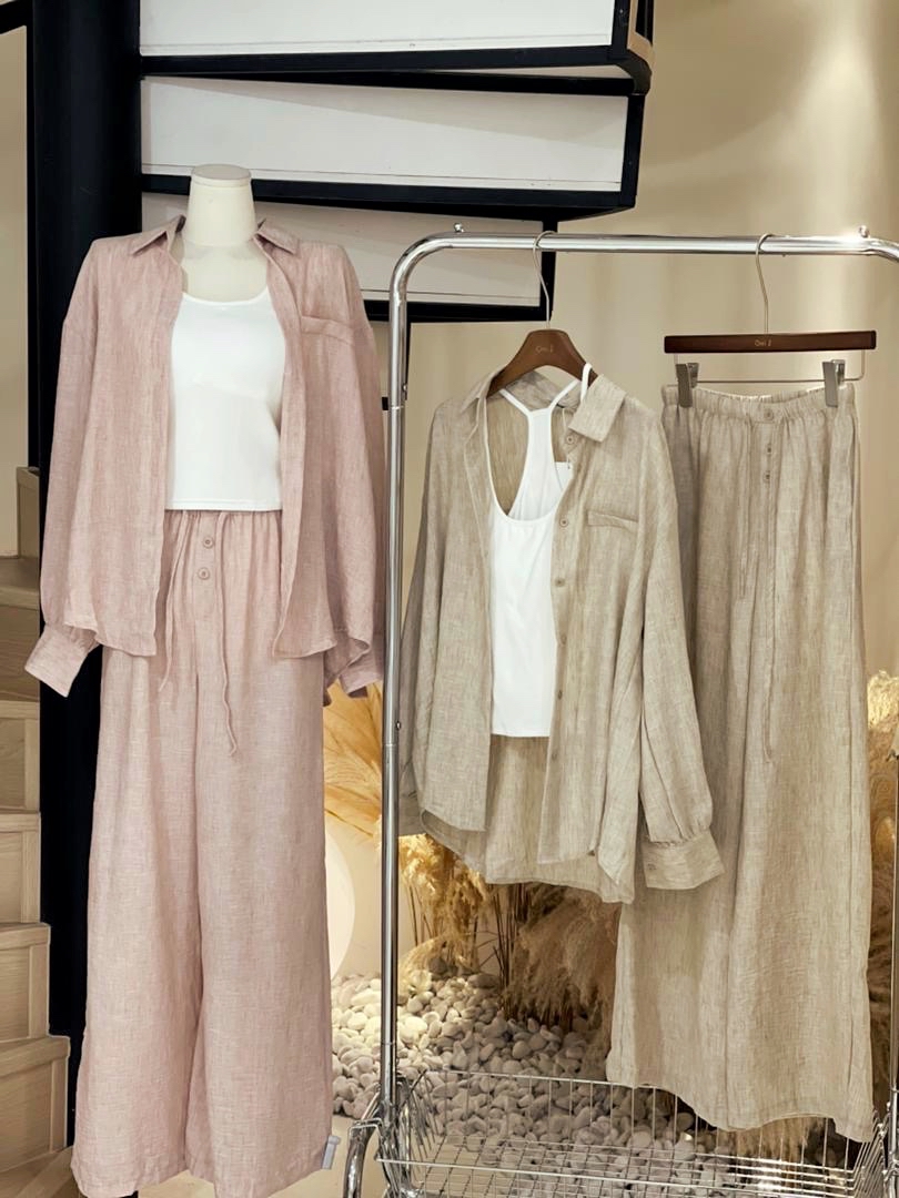 老钱风棉麻三件套