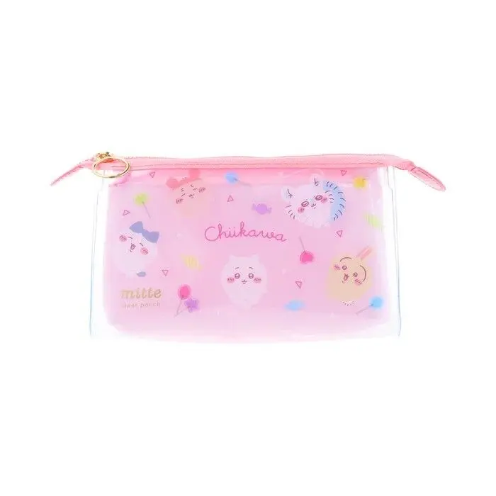 現貨🌸日本直送 |Chiikawa日版化妝袋/收納袋/多用途小袋（粉）