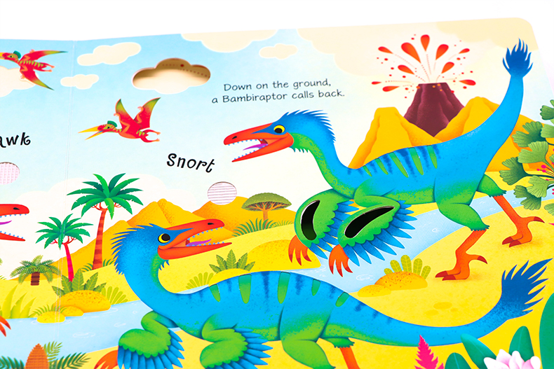 Usborne Dinosaur Sounds恐龍觸摸發聲書