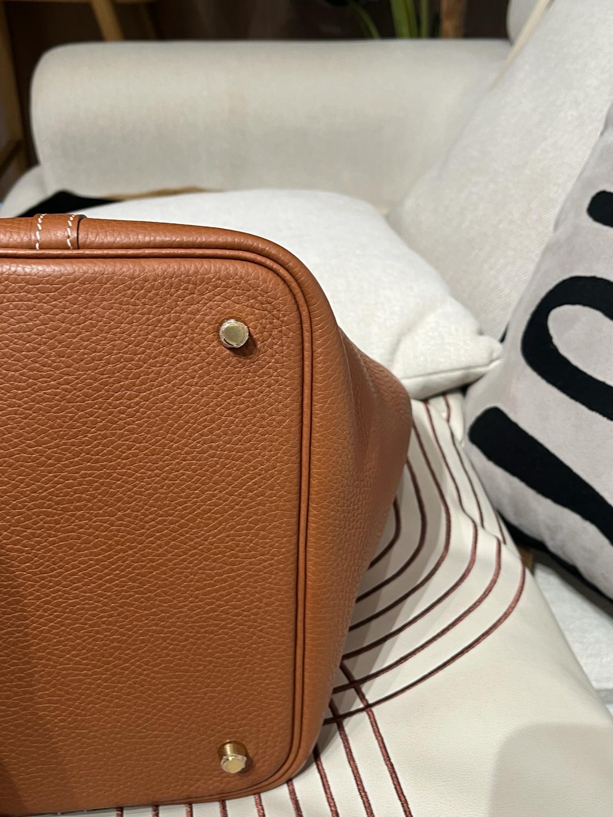 Hermes Picotin 22 Stamp D Gold/Gold 100%Authentic, 98%New ✅Key Lock✅Dust bag