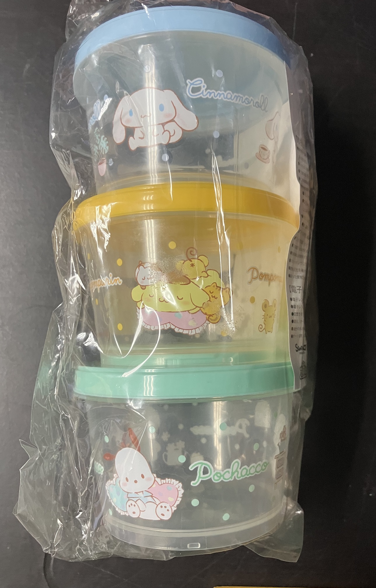 Sanrio Cinnamoroll Pompompurin Pochacco 布丁狗 布甸狗 大耳狗 玉桂狗 Cinnamoroll  PC狗 帕恰狗一番賞 10號賞 食物盒 (3件) [平行進口] AA06391