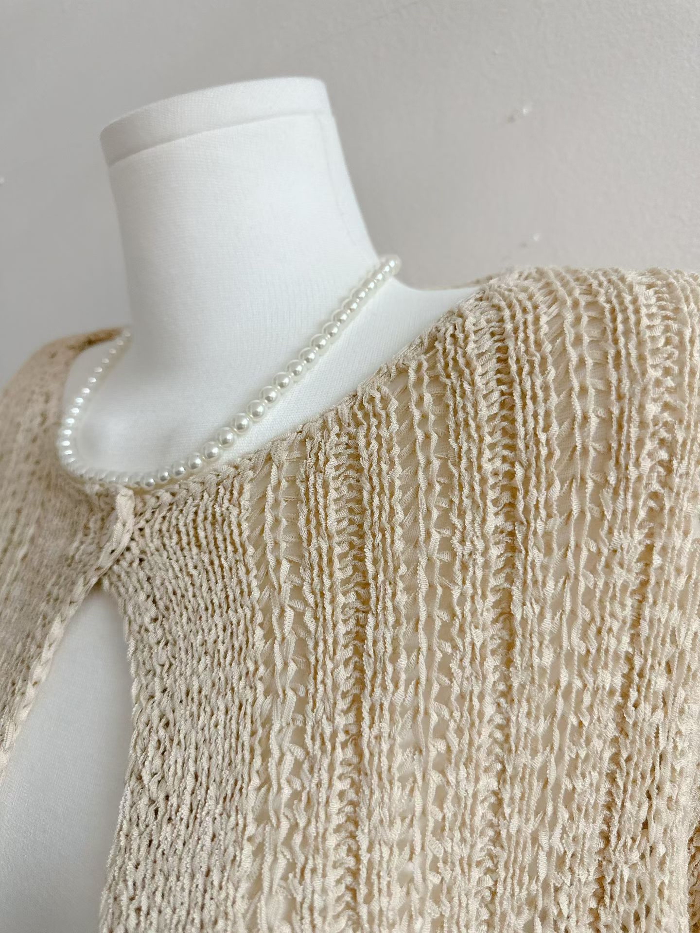 L’Air Pointelle Cardigan
