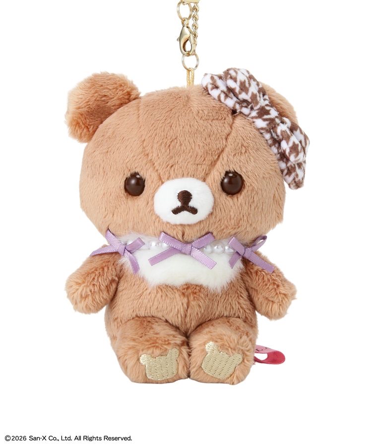 🎀【預訂】Maison de FLEUR × RILAKKUMA 茶小熊公仔掛飾