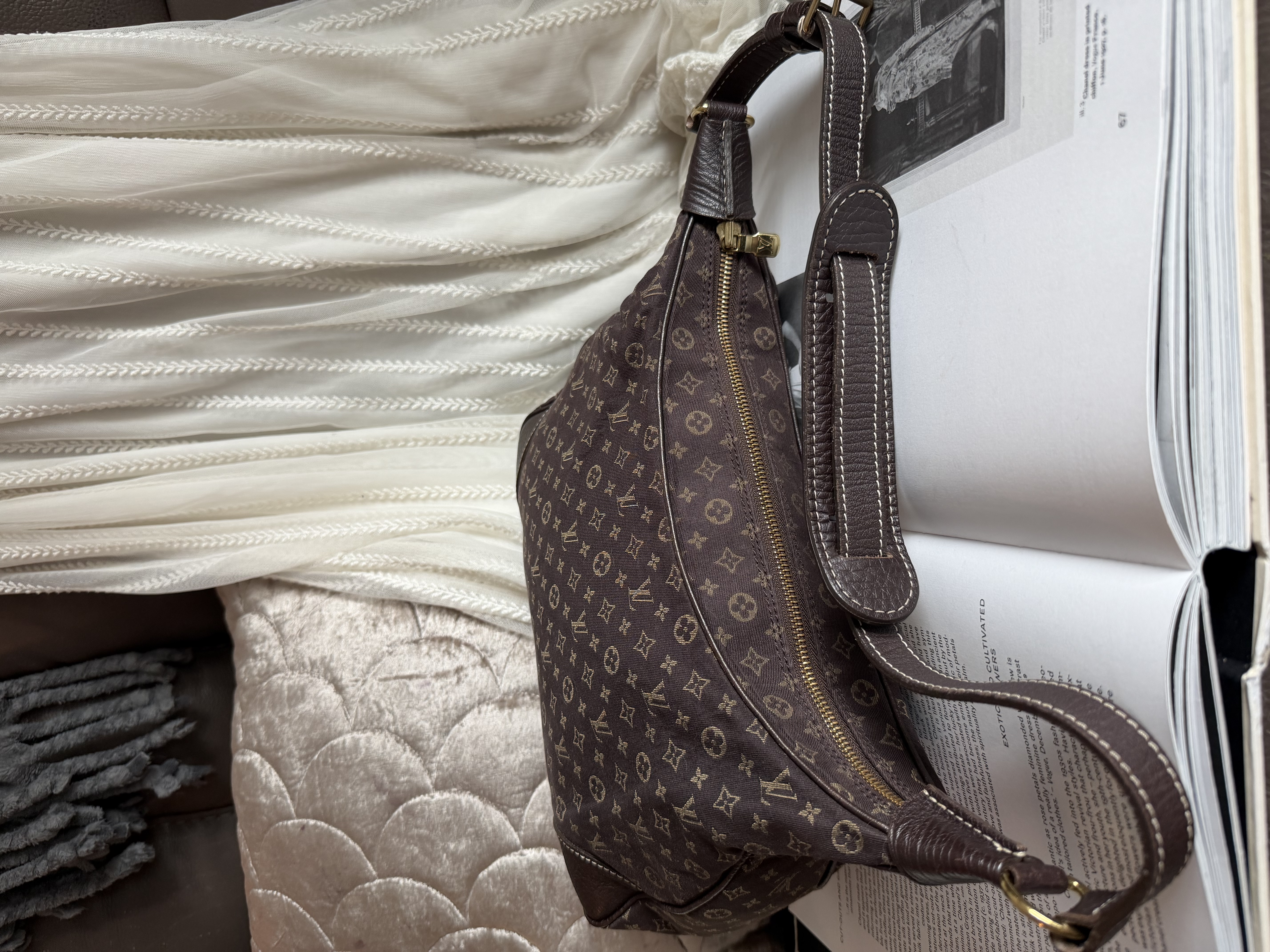 LOUIS VUITTON Monogram Mini Lin Boulogne bag
