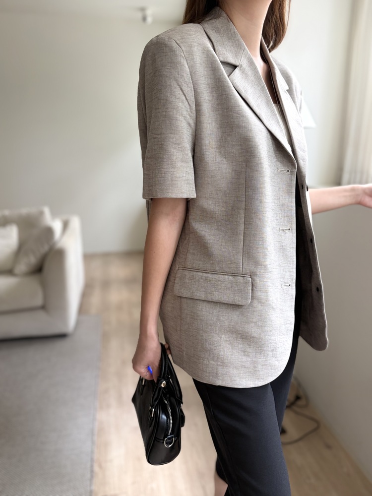 The Oversized Oatmeal Blazer