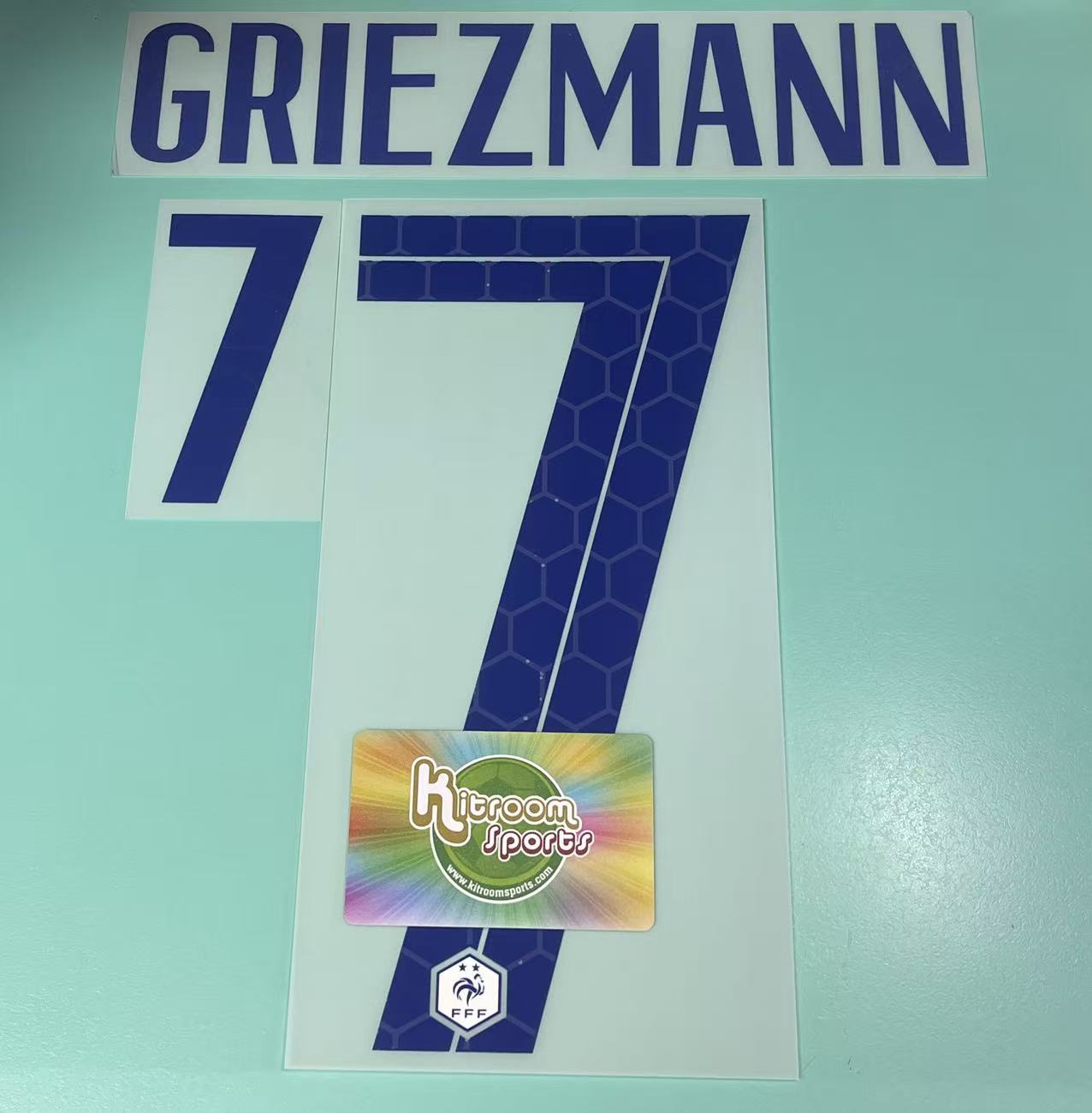 2020 France Away Nameset #7 Griezmann