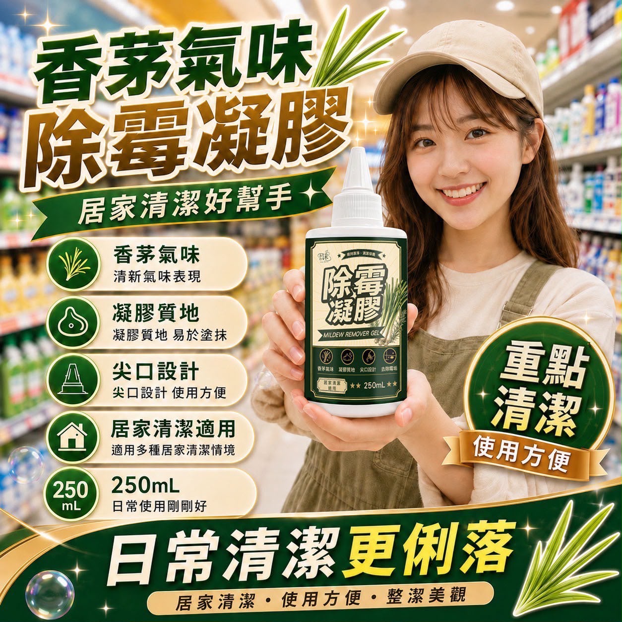 【預訂】台灣香茅除霉凝膠 250ml