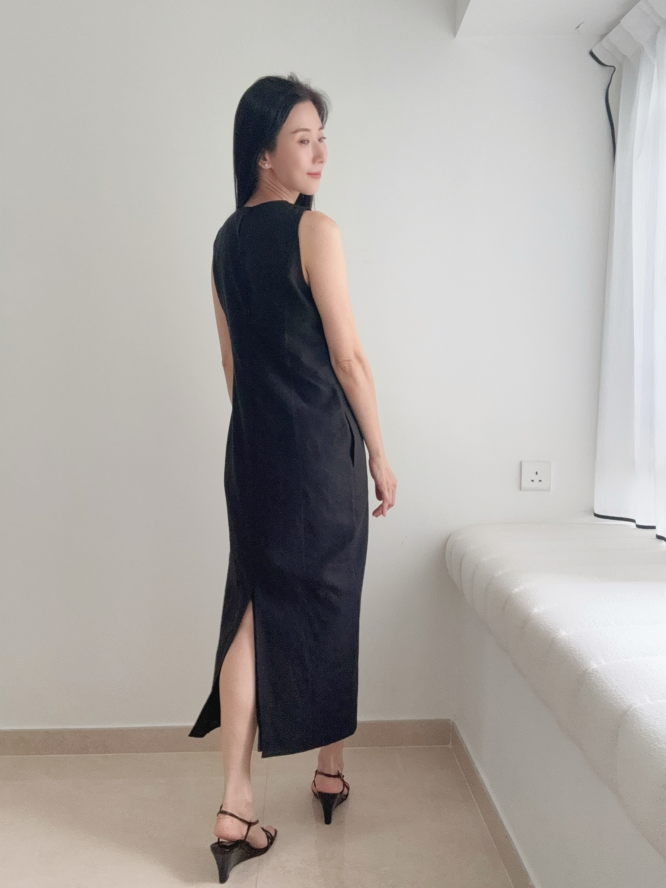 Elegant one piece long dress (with inner dress)