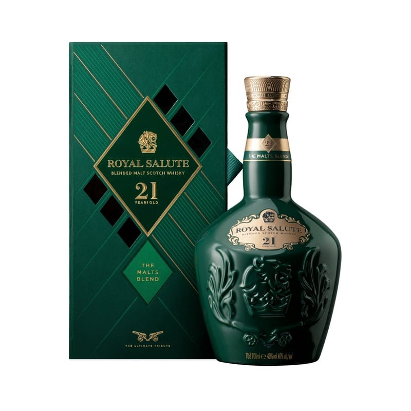 皇家禮炮 21年 調和麥芽威士忌 (綠瓶)  Royal Salute 21 Year Old The Malts Blend (GREEN) 40% 700ml