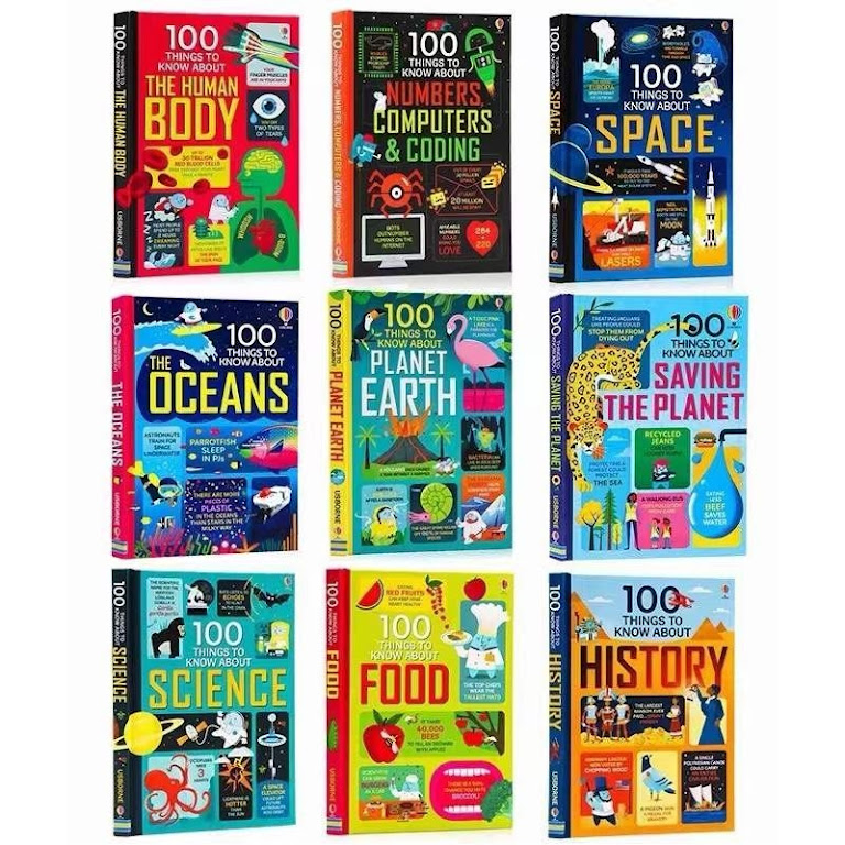 Usborne 100 Things To Know About 100大發現系列百科 兒童科普繪本｜9 books
