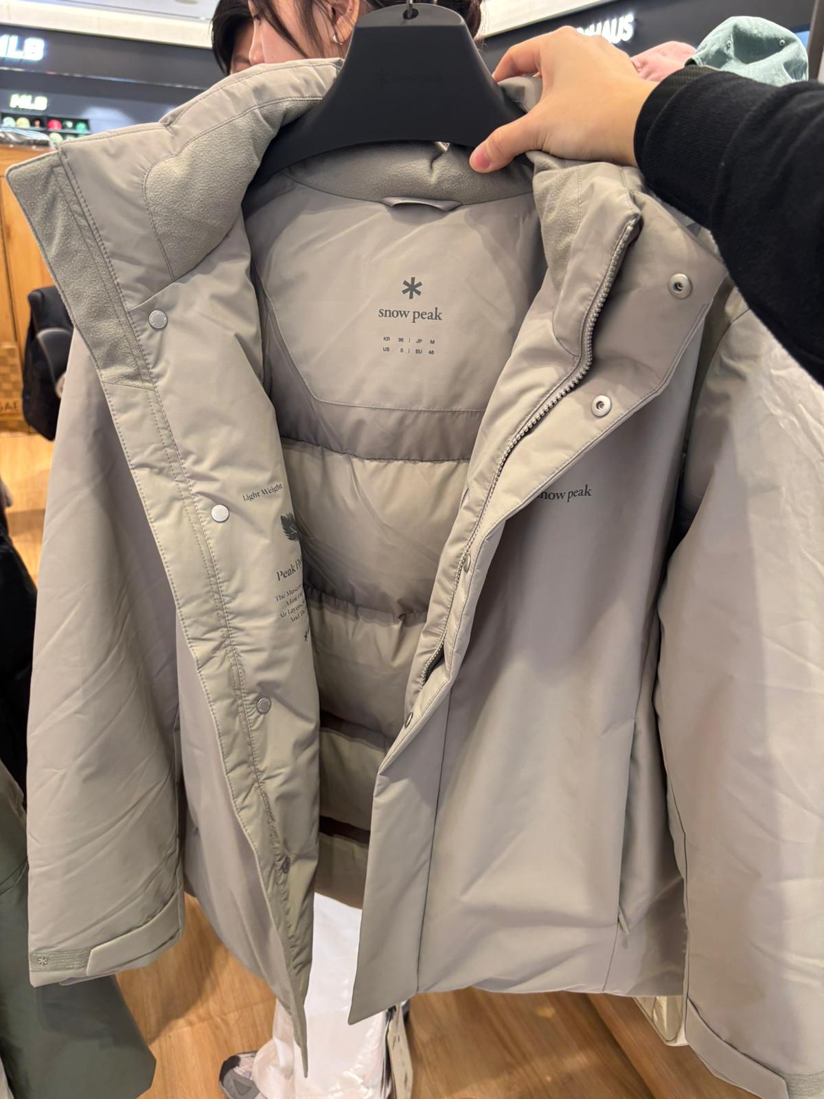 🇰🇷SnowPeak dry peak windstopper heavy down jacket