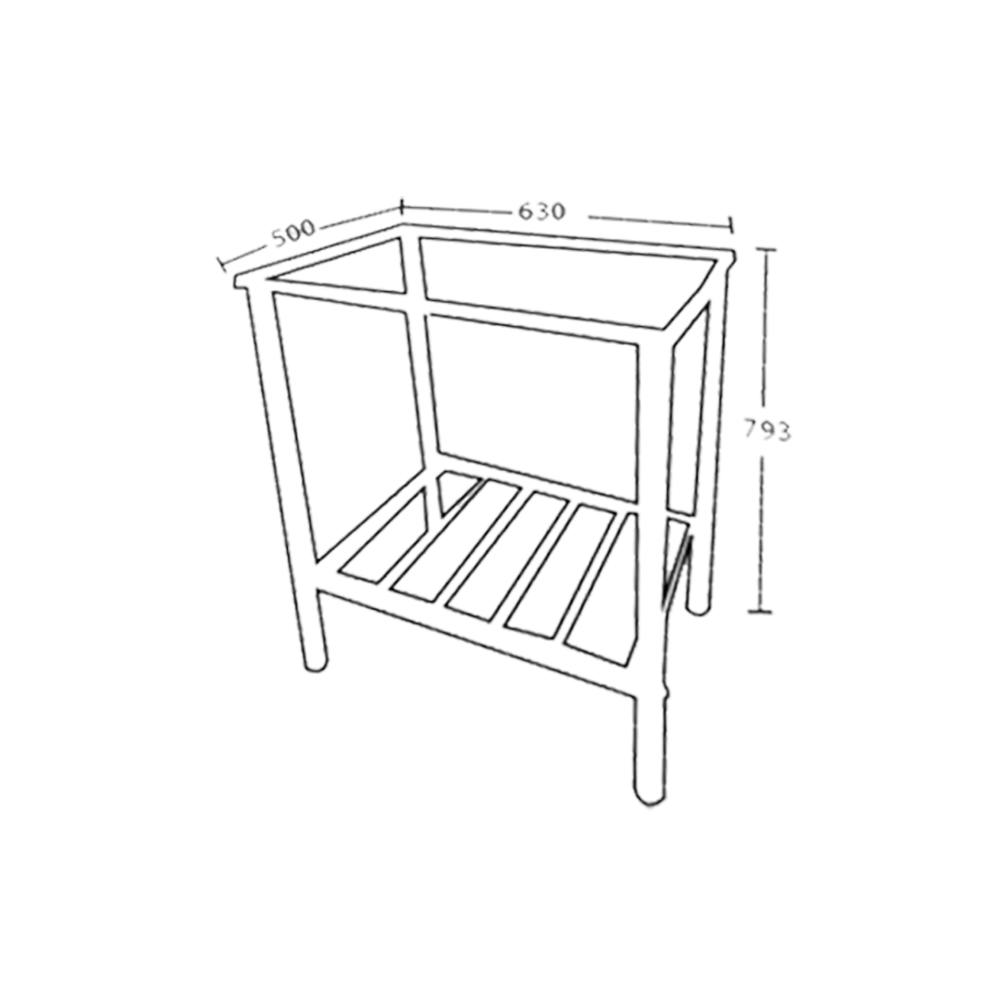Rabico H/Duty Stainless Steel Sink Stand (S6350#) WRS6350R
