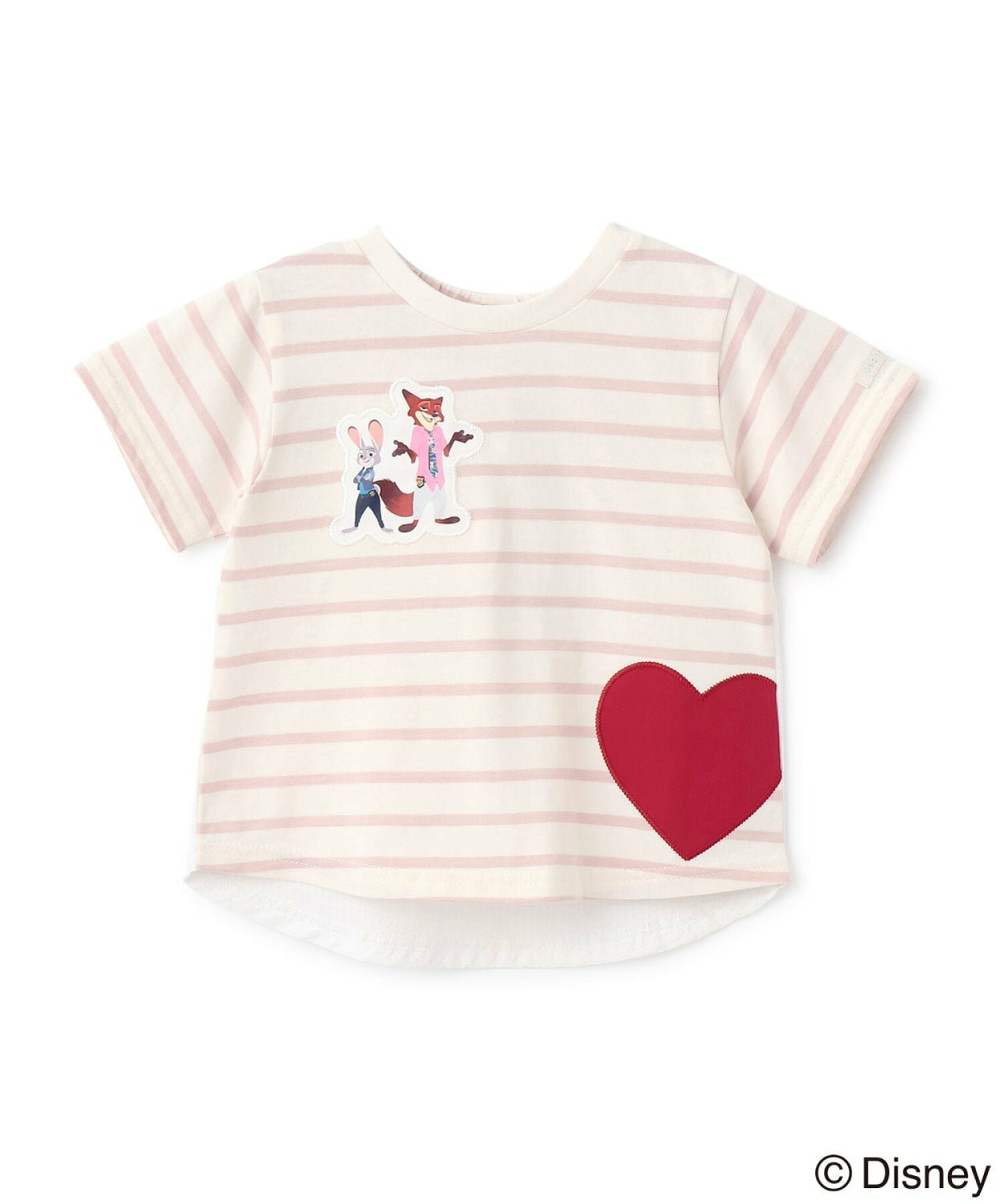 🆕【⭐訂購⭐】 🇯🇵日本直送🌀#Zootopia 接觸涼感 愛心貼花 短袖 tee［3款選］🌀 [ELFA-0012]