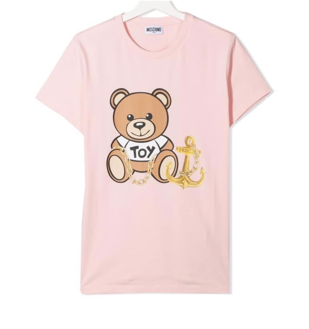Moschino 海員熊仔粉紅色Tee（童裝14碼）