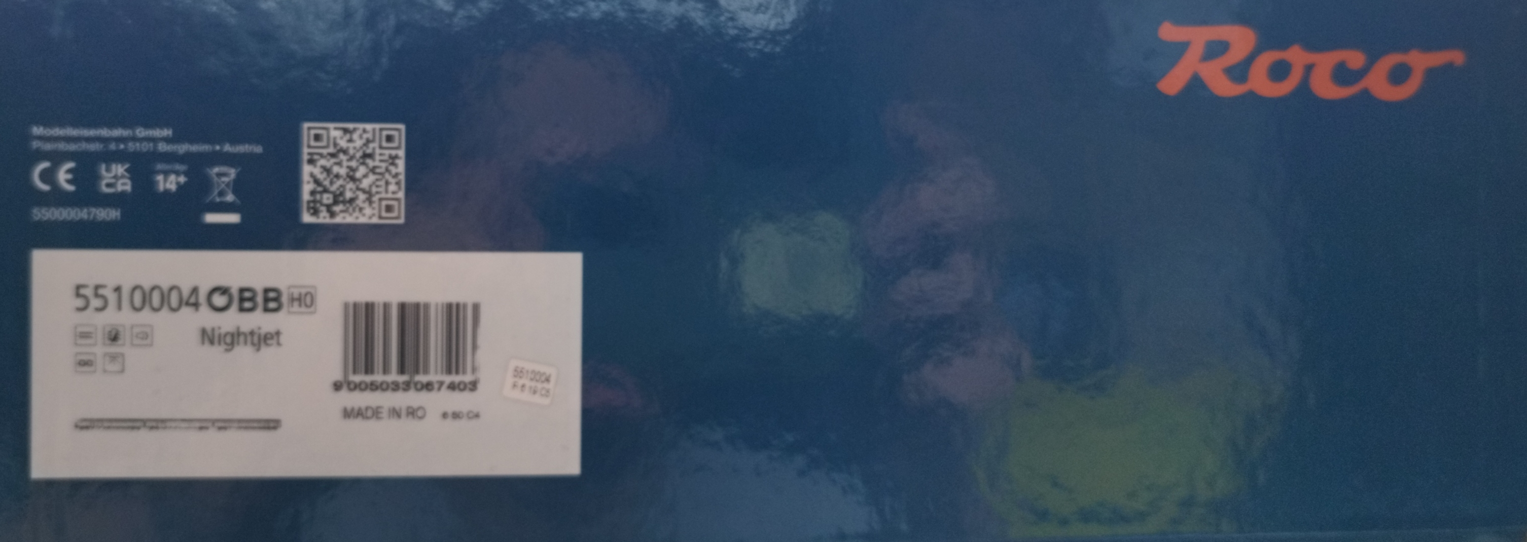 ÖBB Nightjet 7pcs DCC & Light Spur-HO ROCO 5510004