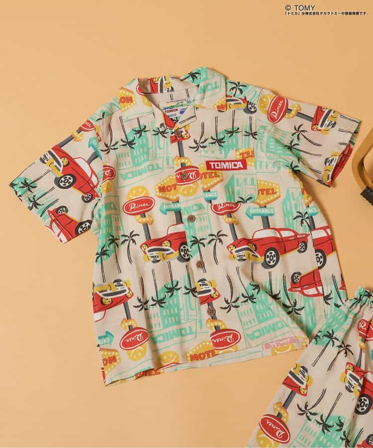 🇯🇵預訂 日本直送🇯🇵Breeze x Tomica系列兩色椰樹車車滿印夏威夷襯衫