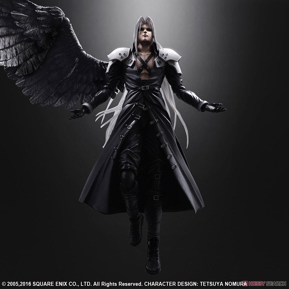 日版 《初版》Play Arts 改 Kai FF7 Sephiroth No.8 可動 figure ff