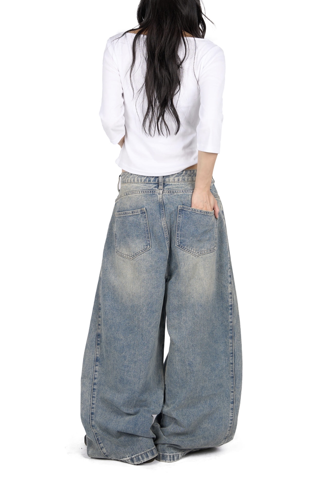Boat Neck Mid Sleeve Top