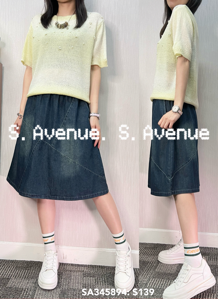 SA345894: 短袖漸變色珠珠top