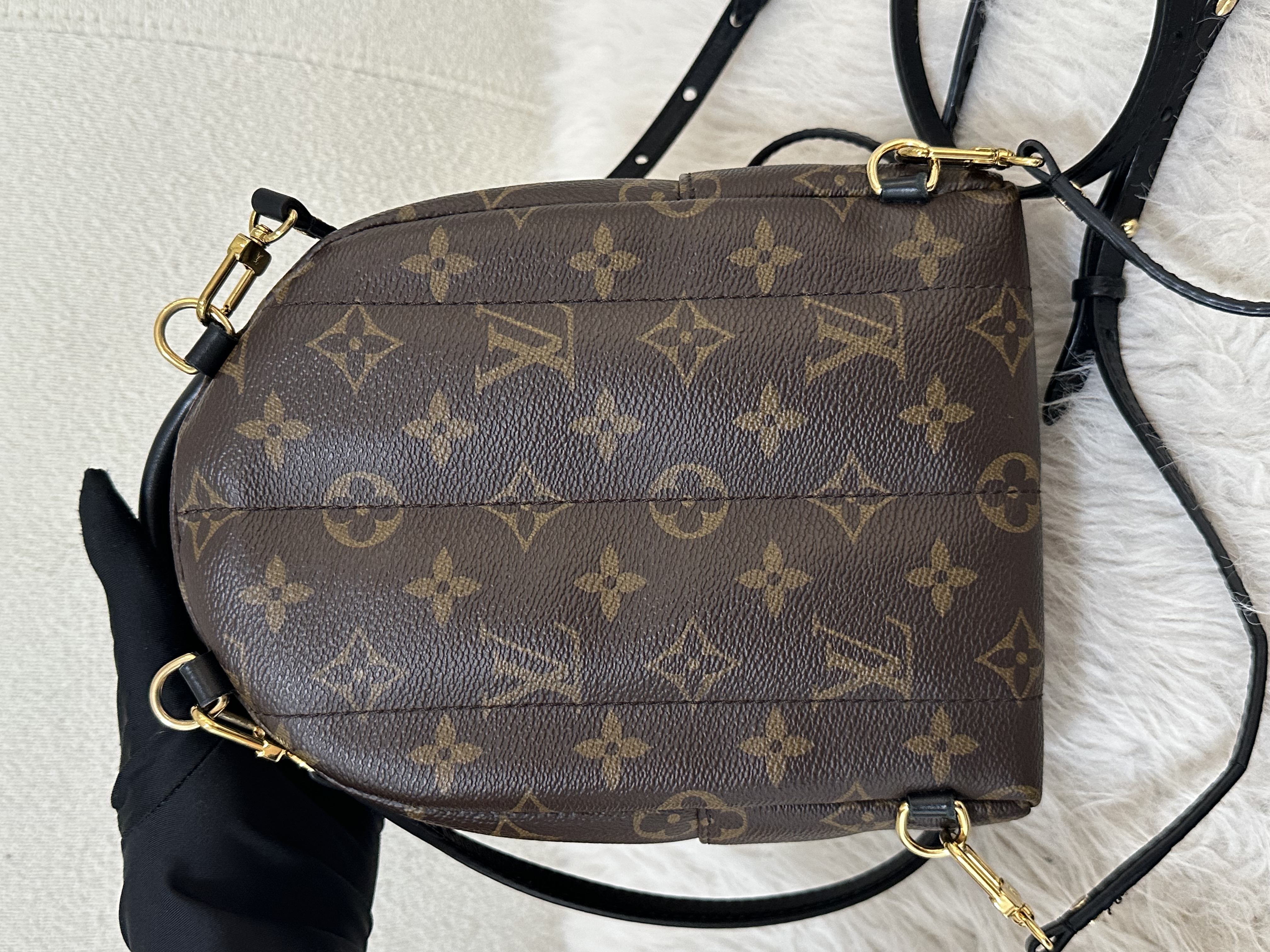 Pre-owned Louis Vuitton Monogram Palm Springs Backpack /26NY10